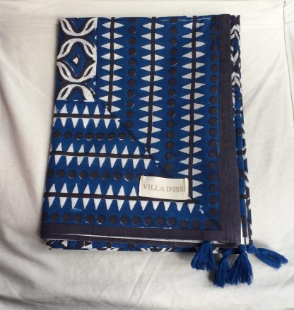 Paréo Etole Foulard LIVIA Bleu Royal de VILLA D’ISSI | Pareo Sarong Multipurpose Scarf LIVIA Royal Blue from VILLA D’ISSI