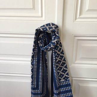 Paréo Etole Foulard LIVIA Bleu Royal de VILLA D’ISSI | Pareo Sarong Multipurpose Scarf LIVIA Royal Blue from VILLA D’ISSI