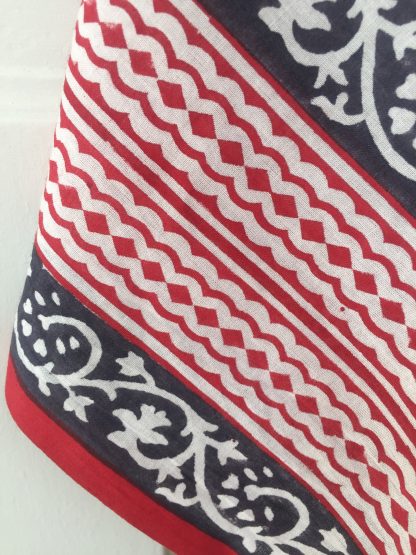 Etole Paréo Foulard KATY Rouge Navy de VILLA D'ISSI