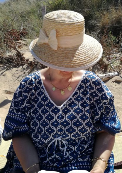 Tunique Caftan LIVIA Bleu Royal de VILLA D'ISSI Tunic Kaftan Cover-up Beachwear LIVIA Royal Blue from VILLA D'ISSI