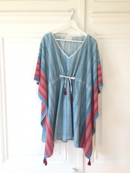Caftan Tunique Poncho STRIPES de VILLA D'ISSI