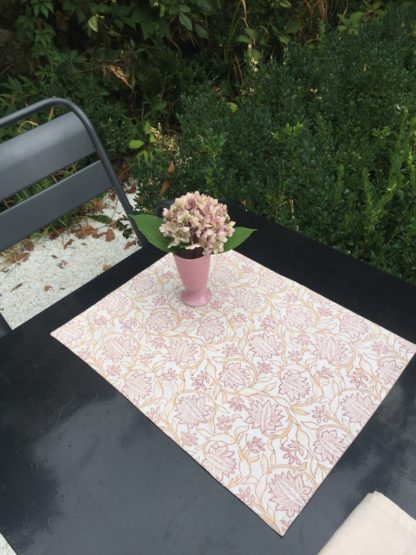 Set de table KIMI rose nude de VILLA D'ISSI