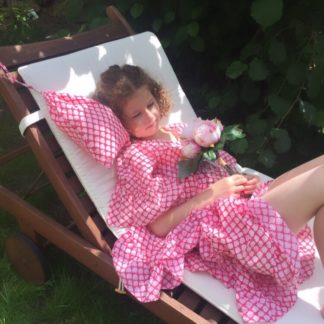 Tunique de plage Caftan pour fille ROSE ECLAT Kaftan tunic beachwer ROSE ECLAT