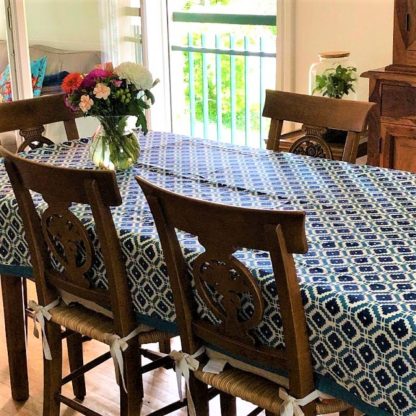 Nappe Linge de Maison Linge de table 150 x 300 cm HAMPTONS de VILLA D'ISSI